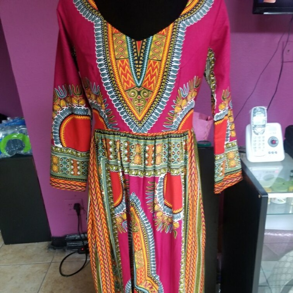 Handmade African dashiki dress